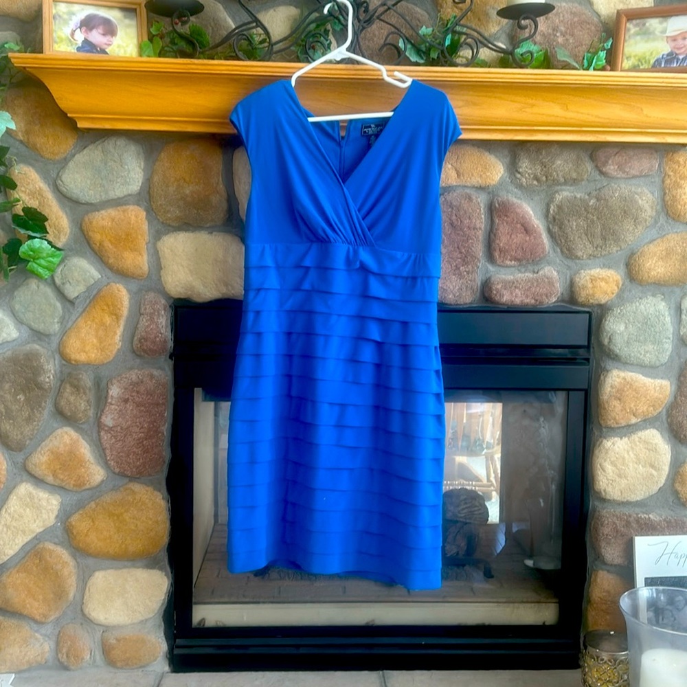 Beautiful royal blue dress for sale.